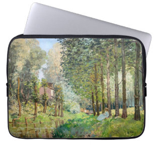 Alfred Sisley - Vila längs bäcken Laptop Fodral