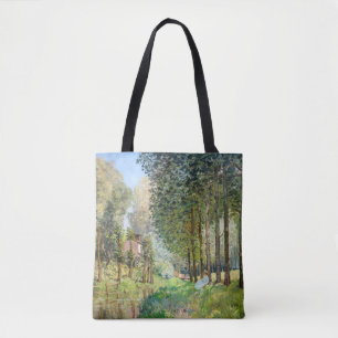 Alfred Sisley - Vila längs Stream Tygkasse