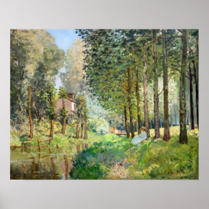 Alfred Sisley - Vila vid strömmen Poster