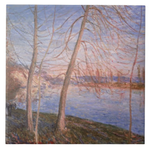 Alfred Sisley vintermorgon Kakelplatta