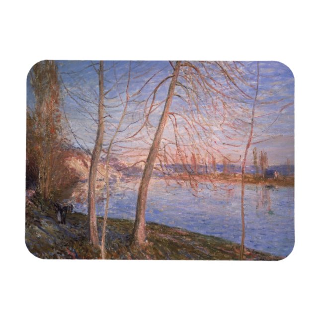 Alfred Sisley | Vintermorgon Magnet (Horisontell)