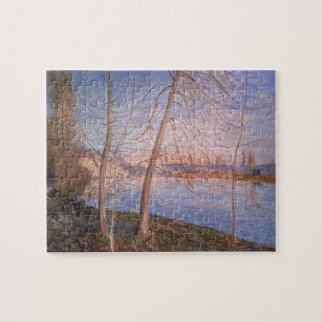 Alfred Sisley | vintermorgon Pussel (Horisontell)