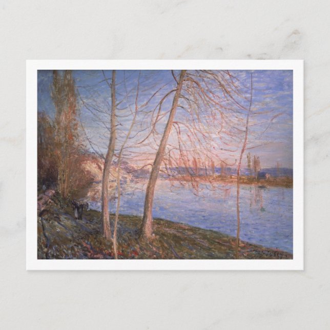 Alfred Sisley | Vintermorgon Vykort (Framsida)