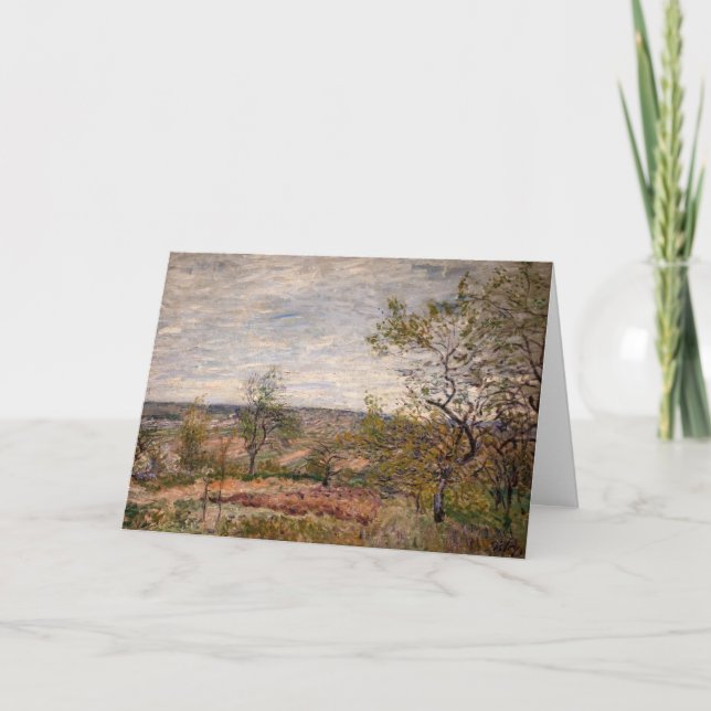 Alfred Sisley - Windy Day at Veneux Kort (Framsida)
