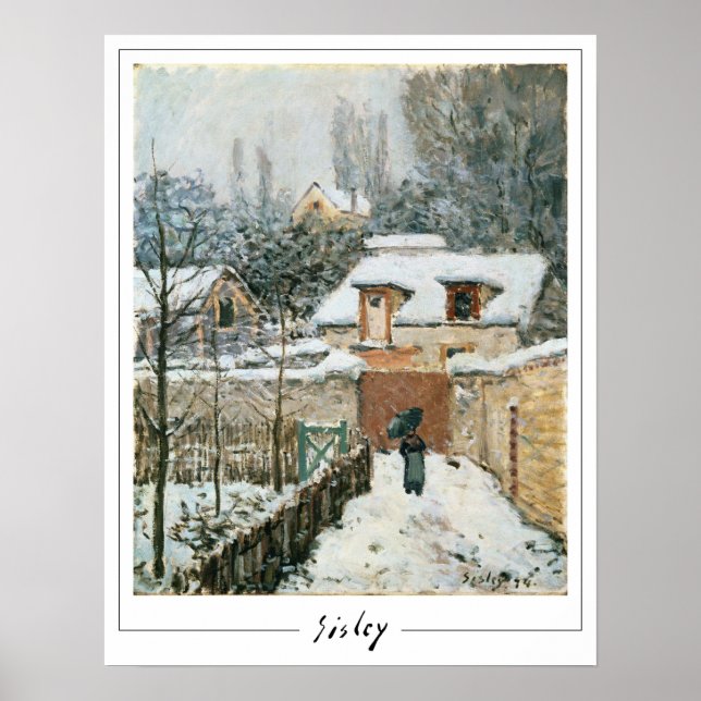 Alfred Sisley Zedign konstaffisch #1 Poster (Framsidan)