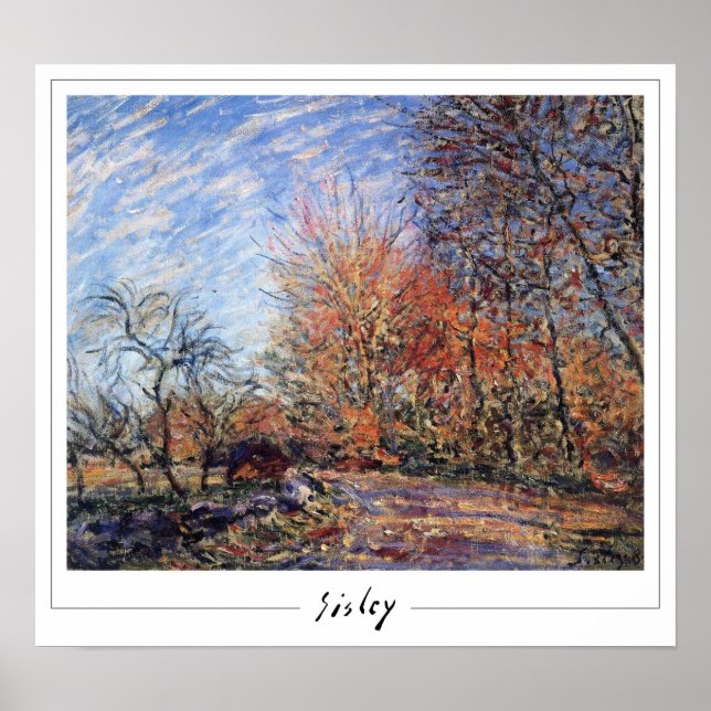 Alfred Sisley Zedign konstaffisch #372 Poster (Framsidan)