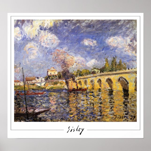 Alfred Sisley Zedign konstaffisch #90 Poster (Framsidan)