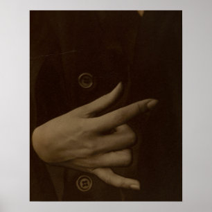 Alfred Stieglitz Georgia O'Keeffe Hand Photo Poster