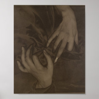Alfred Stieglitz-Georgia O'Keeffe Händer Photo Poster
