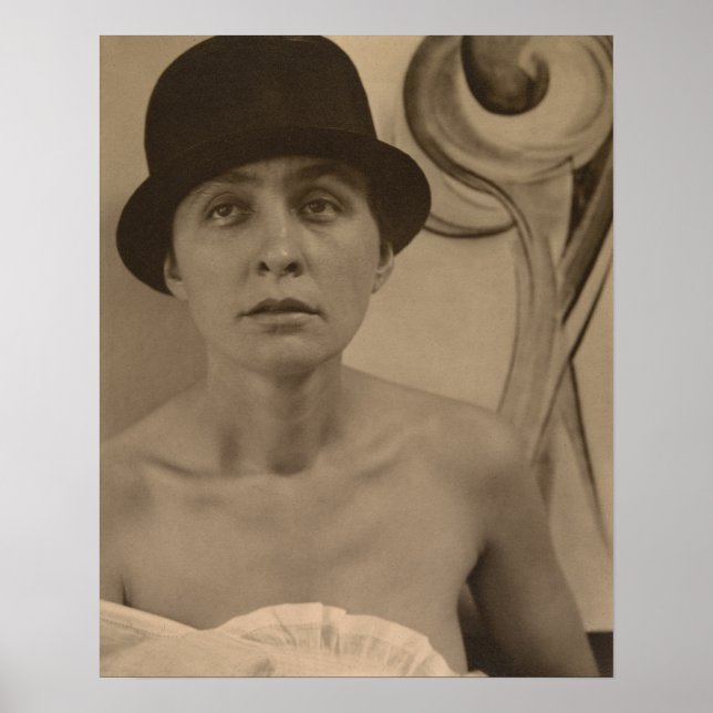 Alfred Stieglitz Georgia O'Keeffe Porträtt Poster (Framsidan)