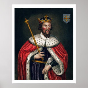 Alfred underbaren (849-99), efter en målning i poster