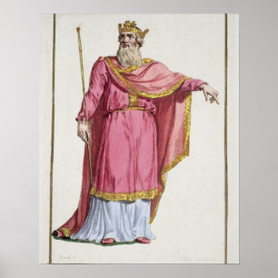 Alfred underbaren (849-99) från 'Receuil des Poster