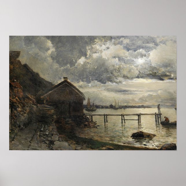 Alfred Wahlberg - Moonlight, Fjallbacka Poster (Framsidan)