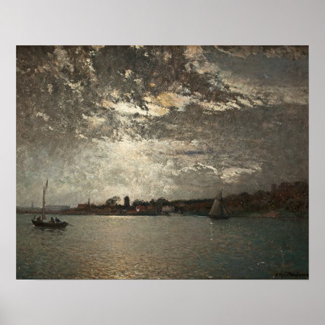 Alfred Wahlberg - Moonlight Mood, Stockholm Poster (Framsidan)