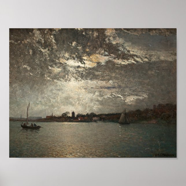 Alfred Wahlberg - Moonlight Mood, Stockholm Poster (Framsidan)