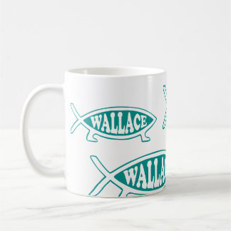 Alfred Wallace evolutionfisk Kaffemugg