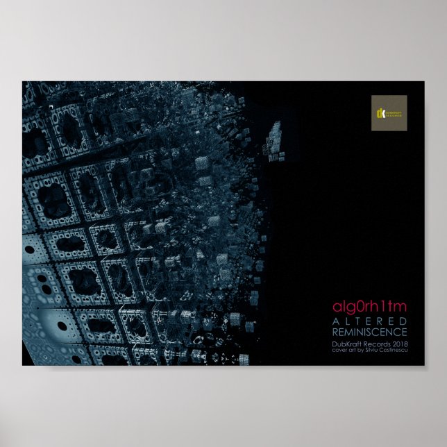 Alg0rh1tm - Poster av  efteriscensalbumkonst (Framsidan)
