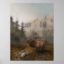 älg 12x16 poster