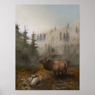 älg 12x16 poster