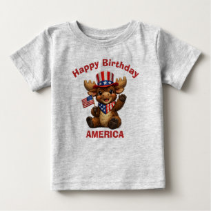 Älg (5h) Patriotisk Barn T-Shirt