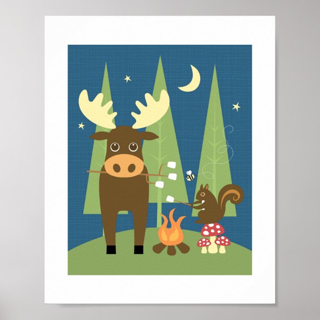 Älg Affisch Print (Framsidan)