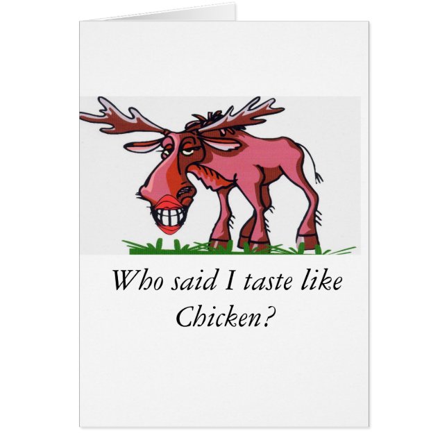 Älg Alaska Hälsningskort (Framsidan)