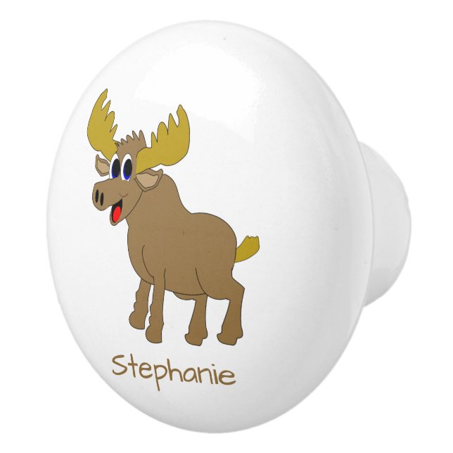 Älg Design Personlig Knopp (Höger)