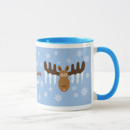 Älg för älgHead_Icicle Antlers_Hot choklad Mugg