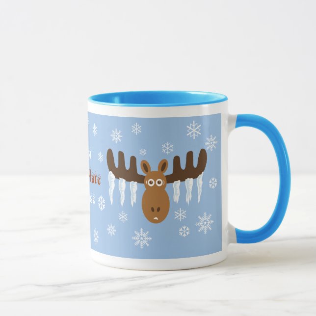 Älg för älgHead_Icicle Antlers_Hot choklad Mugg (Höger)
