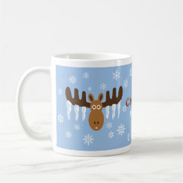 Älg för älgHead_Icicle Antlers_Hot choklad Mugg