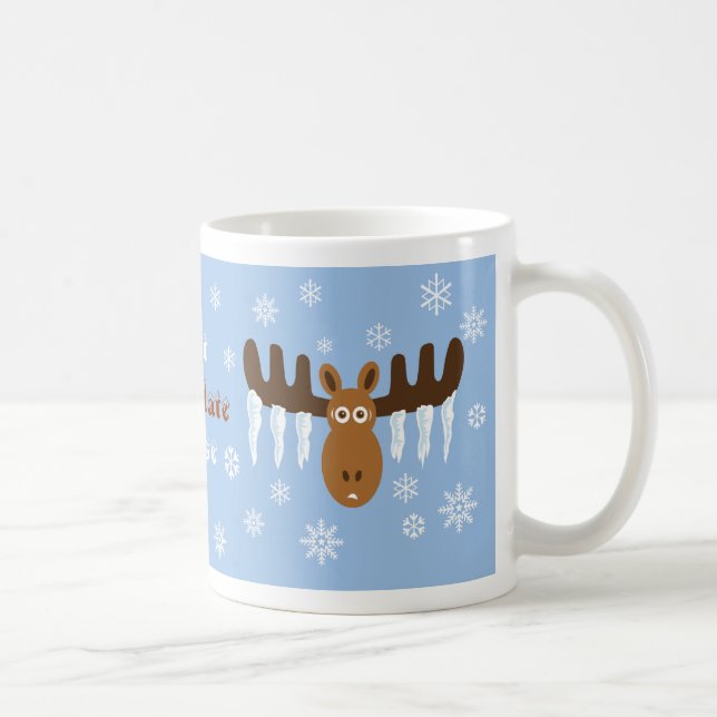 Älg för älgHead_Icicle Antlers_Hot choklad Mugg (Höger)