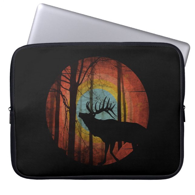 ÄLG I SKOGEN SKOG LAPTOP FODRAL (Framsidan)