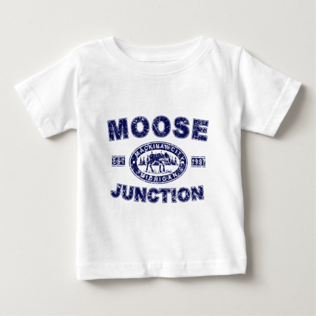 Älg-Junction-Nödistresserad-[ Tee Shirt (Framsida)