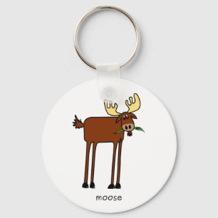 Älg Keychain Nyckelring