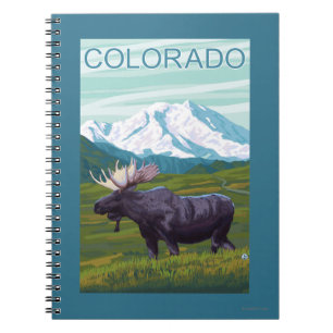 Älg med MountainColorado Anteckningsbok