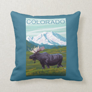 Älg med MountainColorado Kudde