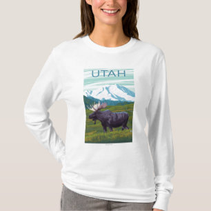Älg med MountainUtah T-shirt