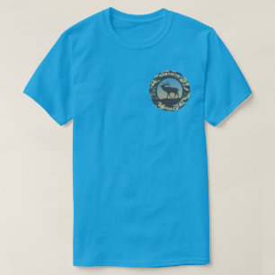 Älg och Camo Round Design T-Shirt