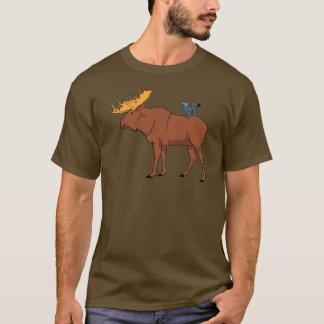 Älg och ekorre tee shirt
