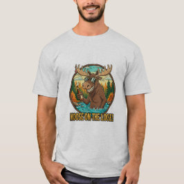 Älg på Löpande T Shirt