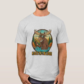 Älg på Löpande T Shirt
