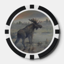 Älg Poker Chip