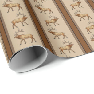 Älg Randig Presentpapper