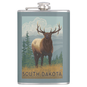 Älg SceneSouth Dakota Fickplunta