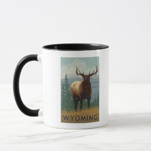 Älg SceneWyoming Mugg