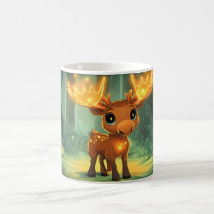älg Serieteckning Stil livfull Söt Färgrik Kaffemugg
