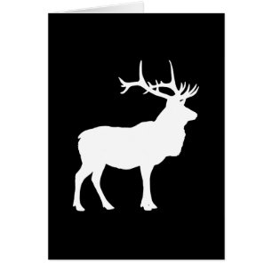 Älg Siluett Hälsningskort