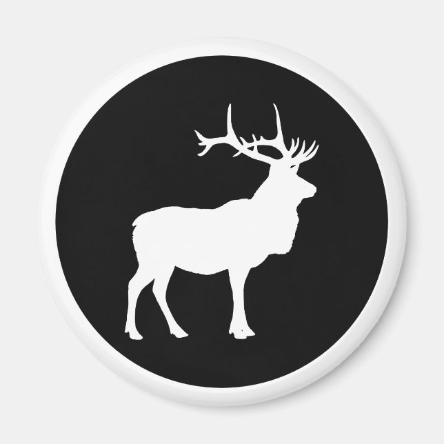 Älg Siluett Magnet (Framsidan)