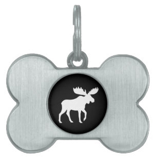 Älg Siluett Namnbricka Husdjur
