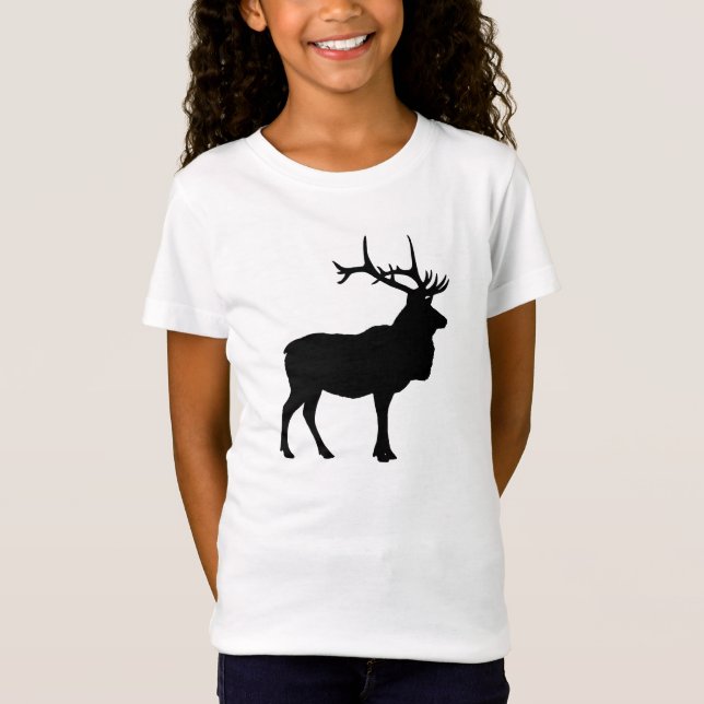 Älg Siluett T-shirt (Framsida)